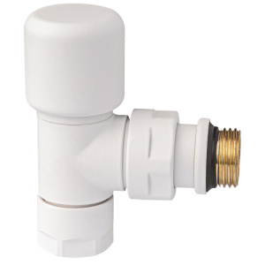 FAR FL 0144 12P LadyFAR Вентиль термостатический угловой 1/2"гайка М24х19, белматов.