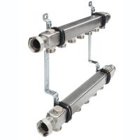 TECE 712552 TECEflex Коллектор 3 контура для системы радиаторного отопления, без запорных вентилей, в сборе, 1" х 3/4"Ек, нержавеющая сталь, квадратное сечение, до 6 атм