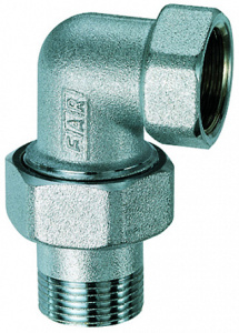 FAR FC 5200 12  Фитинг угловой трехсоставной 1/2", ВР-американка