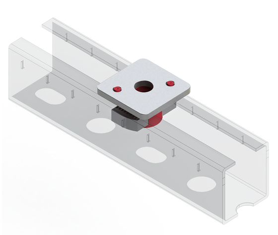 TERMOCLIP 09365002 Гайка быстрого монтажа 41 8F  20x20x50, 6 мм