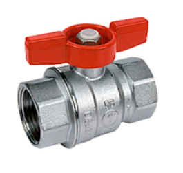 TECE 13300007 Кран шаровый 1/2"x1/2" внутренняя/внутренняя, полнопроходной, ручка бабочка