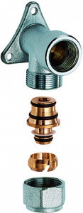 FAR FC 5556 12 58190  Угольник настенный, 1/2", ВР, с концовкой дляпластиковой труб 16х2