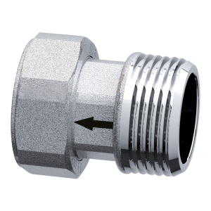 FAR FC 8347 3412  Американка c обратным клапаном, хром. 1/2”НР-3/4”НГ под пломбу