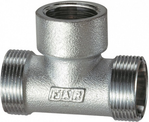 FAR FC 5460 C34  Тройник  3/4" ВР-М24х19-М24х19, хром.