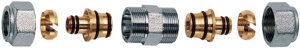 FAR FC 5111 1 220218  Переходник 1" с двумя концовками дляпластиковой труб 26х3